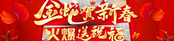 金蛇賀新春，火爆送祝福！